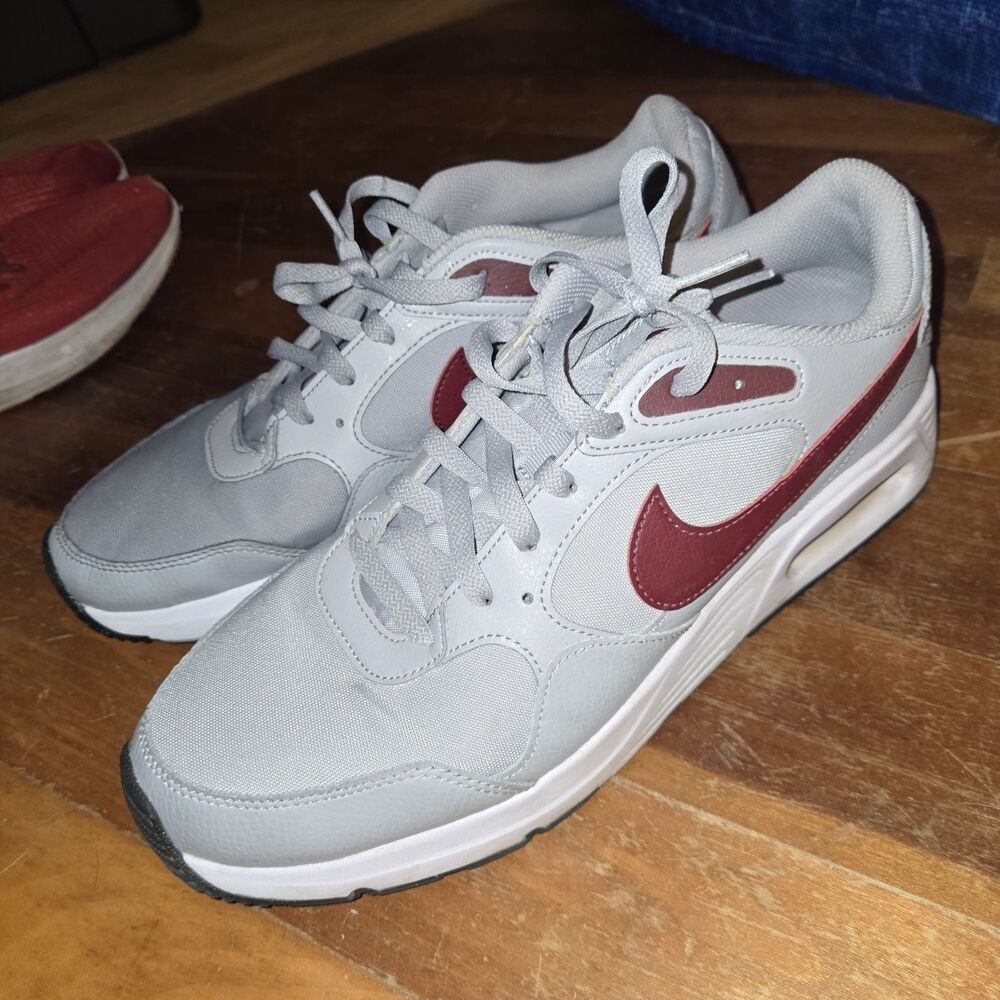 Nike Air Max SC Wolf Grey Dark Team Red CW4555-016 Shoes Sneakers Mens Size 12